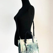 Marc Jacobs Mini Πράσινη Τσάντα Tote Νάιλον με Πολύχρωμο Σχέδιο Splatter Paint