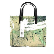 Marc Jacobs Mini Πράσινη Τσάντα Tote Νάιλον με Πολύχρωμο Σχέδιο Splatter Paint