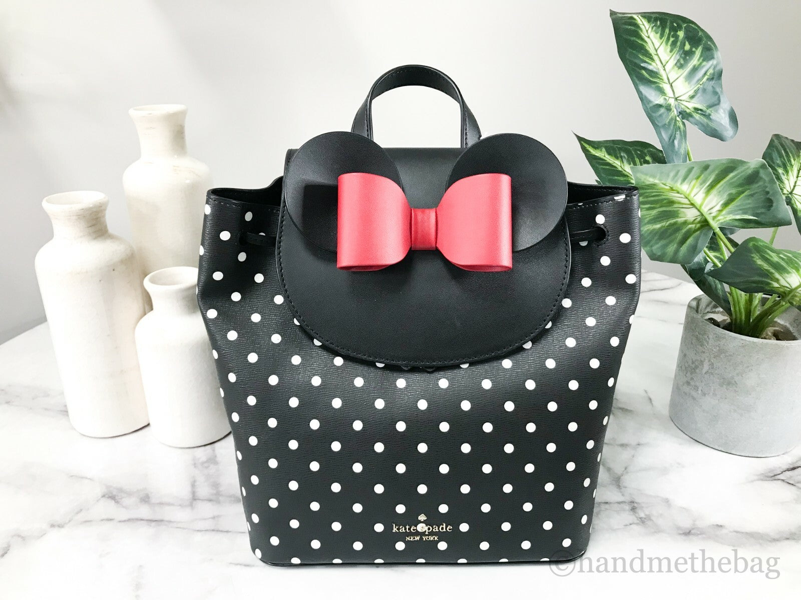 Σακίδιο πλάτης Kate Spade Disney Minnie Mouse μεσαίο από δέρμα  
