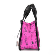 Marc Jacobs X Peanuts Mini Fuchsia Fedora Puffy Nylon Tote Convertible Handbag
