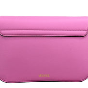 Versace La Medusa Pink Leather Shoulder Crossbody Bag Purse