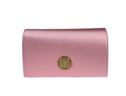 Τσάντα Χιαστί Versace Medusa Crystal Satin Mini Chain