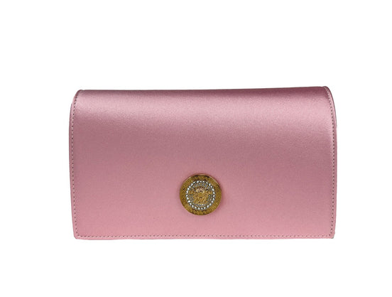 Τσάντα Versace Medusa Crystal Satin Mini Chain Crossbody
