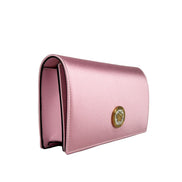 Versace Medusa Crystal Satin Mini Chain Crossbody Bag Purse