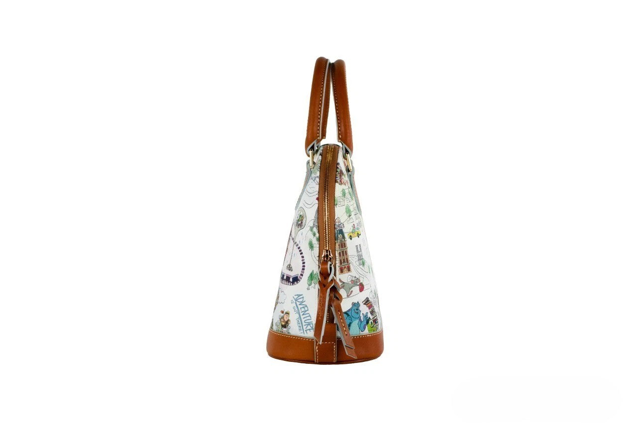 Dooney & Bourke Disney Pixar Maps Satchel Crossbody Bag Purse
