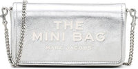 Marc Jacobs The Metallic Leather Chain Mini Bag - Silver