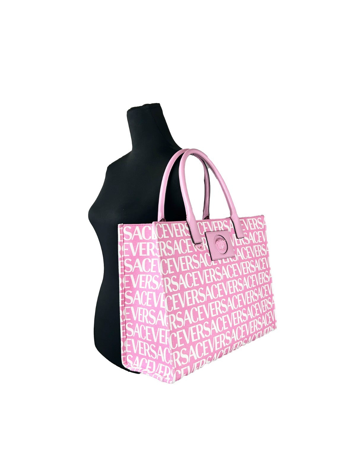 Τσάντα Versace Medusa Large Canvas Large Tote Bag Baby Pink
