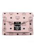 MCM Signature Patricia Leather Mini Flap Lock Crossbody Bag