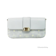 MCM Small Mode Travia Pebbled Visetos Leather Shoulder Crossbody Clutch Bag