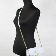 MCM Small Mode Travia Pebbled Visetos Leather Shoulder Crossbody Clutch Bag