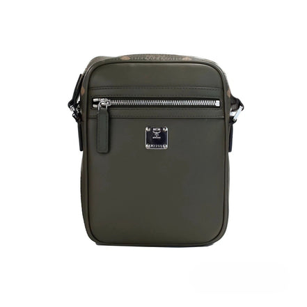 MCM Visetos Leather Camera Crossbody Bag