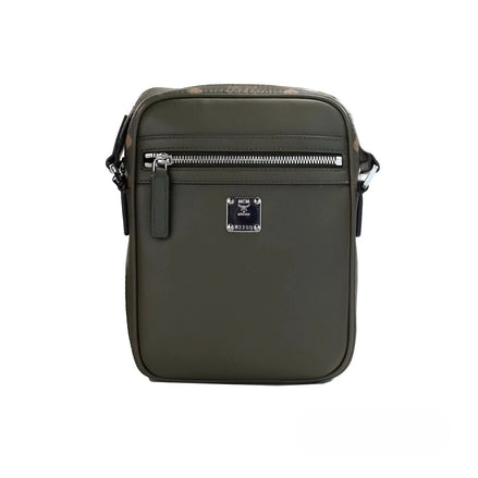MCM Visetos Leather Camera Crossbody Bag
