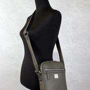 MCM Visetos Leather Camera Crossbody Bag