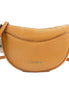Michael Kors Dover Small Luggage Pebbled Leather Half Moon Crossbody Bag Purse