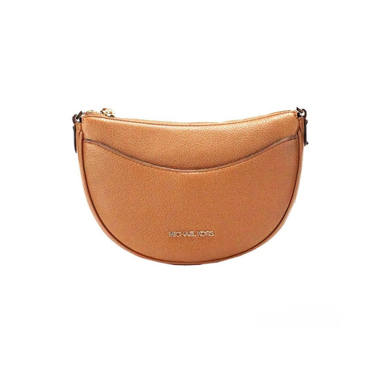 Μικρή Τσάντα Crossbody Michael Kors Dover από Δέρμα με Υφή Pebbled σε Σχήμα Μισοφέγγαρου