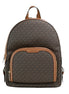 Michael Kors Jaycee Large Brown Signature PVC Shoulder Backpack Bookbag