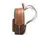 Michael Kors Jaycee Large Brown Signature PVC Shoulder Backpack Bookbag