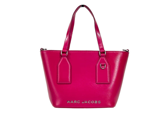 Marc Jacobs Small Pink Saffiano Leather Tote Crossbody Bag
