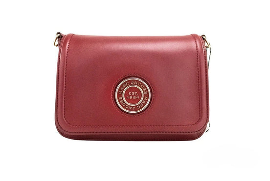 Μεσαία Τσάντα Crossbody Marc Jacobs με Μεταλλικό Σήμα Syrah από Λείο Δέρμα και Καπάκι