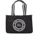 Marc Jacobs Medium Black Canvas Fabric Shoulder Convertible Tote Purse Bag