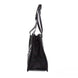 Marc Jacobs Medium Black Canvas Fabric Shoulder Convertible Tote Purse Bag