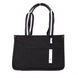 Marc Jacobs Medium Black Canvas Fabric Shoulder Convertible Tote Purse Bag