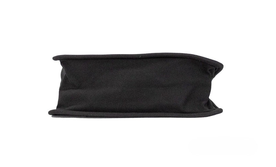 Marc Jacobs Medium Black Canvas Fabric Shoulder Convertible Tote Purse Bag