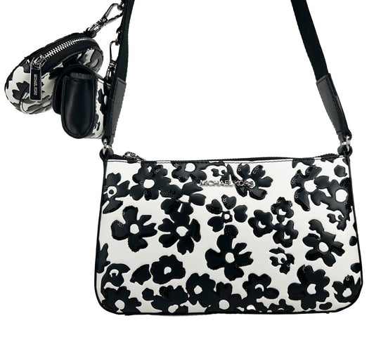Τσάντα Crossbody Michael Kors Floral με Θήκη για Τεχνολογικά Αξεσουάρ