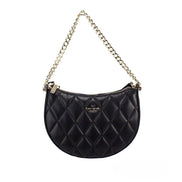 Kate Spade Carey Small Black Quilted Leather Zip Top Crossbody Bag