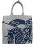 Burberry Navy EKD Canvas Tote Bag With Coin Pouch