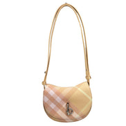 Burberry Mini Check Rocking Horse Crossbody Bag Purse