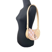 Burberry Mini Check Rocking Horse Crossbody Bag Purse