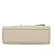 Michael Kors Mirella Small Powder Blush Canvas Shopper Crossbody Handbag Purse