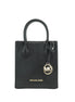 Michael Kors Γυναικεία Δερμάτινη XS Mercer Τσάντα Χιαστί Μαύρο Μονόχρωμο