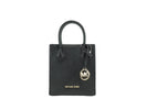 Michael Kors Γυναικεία Δερμάτινη XS Mercer Τσάντα Χιαστί Μαύρο Μονόχρωμο