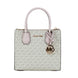 Michael Kors MICHAEL KORS Mercer 35S1GM9M2B Μεσαία Τσάντα Χιαστί Accordion από Δέρμα και Ύφασμα με Λογότυπο σε Απόχρωση Powder Blush Multi
