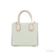 Michael Kors MICHAEL KORS Mercer 35S1GM9M2B Μεσαία Τσάντα Χιαστί Accordion από Δέρμα και Ύφασμα με Λογότυπο σε Απόχρωση Powder Blush Multi