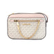 Michael Kors Adult Saffiano Leather Chain Zip Crossbody Handbag