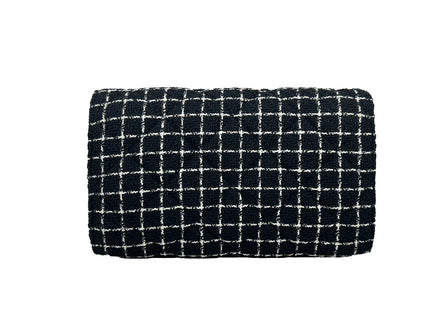 Versace Wallet On A Chain Fabric Black Crossbody Bag