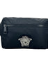 Versace Medusa Black Nylon Belt Bag Waist Fanny Pack Purse