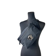 Versace Medusa Black Nylon Belt Bag Waist Fanny Pack Purse