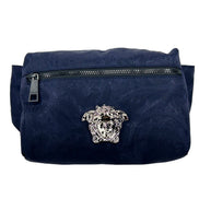 Τσάντα Μέσης Versace Medusa από Navy Νάιλον με Ζώνη Waist Fanny Pack