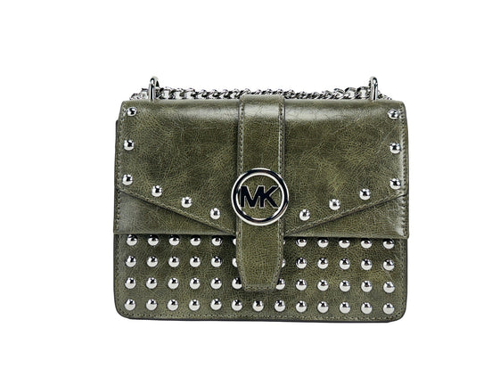 Μικρή Τσάντα Ώμου Michael Kors Greenwich με Καπάκι