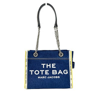 Μικρή τσάντα Marc Jacobs The Tote από τζιν με αλυσίδα  