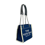 Μικρή τσάντα Marc Jacobs The Tote από τζιν με αλυσίδα  