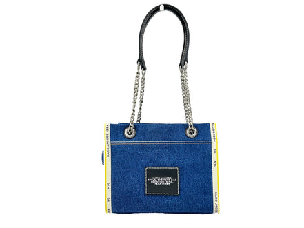 Μικρή τσάντα Marc Jacobs The Tote από τζιν με αλυσίδα  