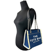 Μικρή τσάντα Marc Jacobs The Tote από τζιν με αλυσίδα  