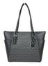 Michael Kors Charlotte Leather Top Zip Tote Bag
