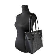 Michael Kors Charlotte Leather Top Zip Tote Bag