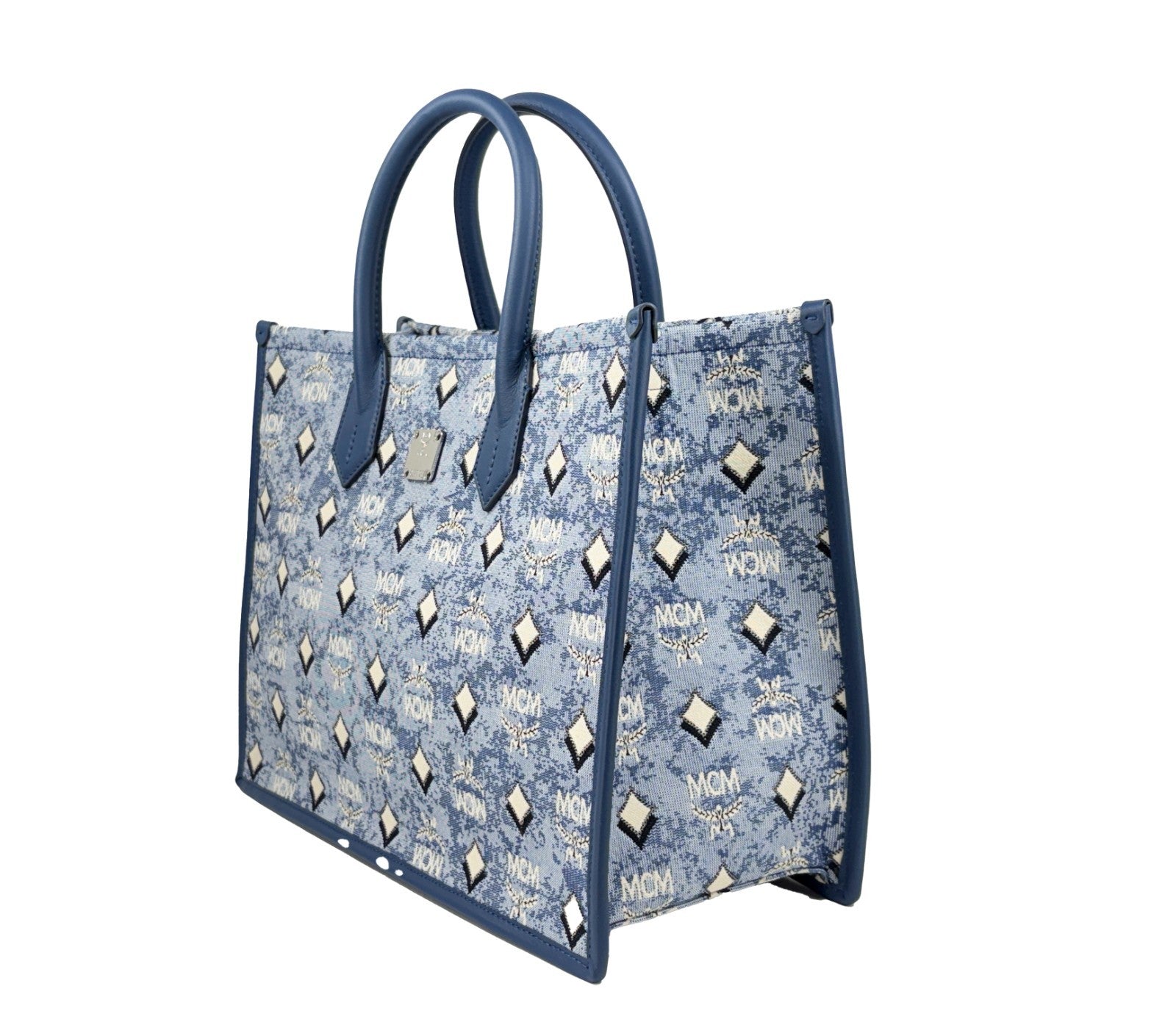MCM Aren Munchen Denim Tote Bag